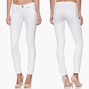 PAIGE Skyline Ankle Peg in Optic White 26